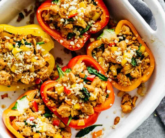 Spicy Southwest Whole30 Stuffed Peppers