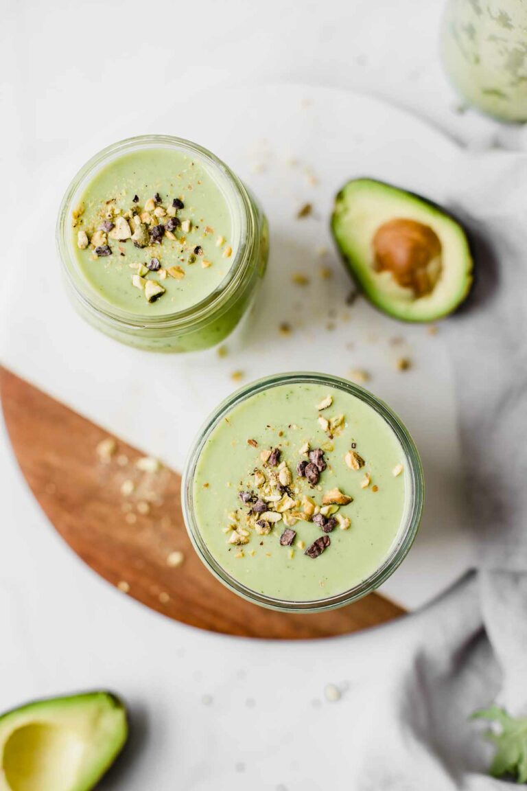 The Ultimate Green Avocado Smoothie - Jar Of Lemons