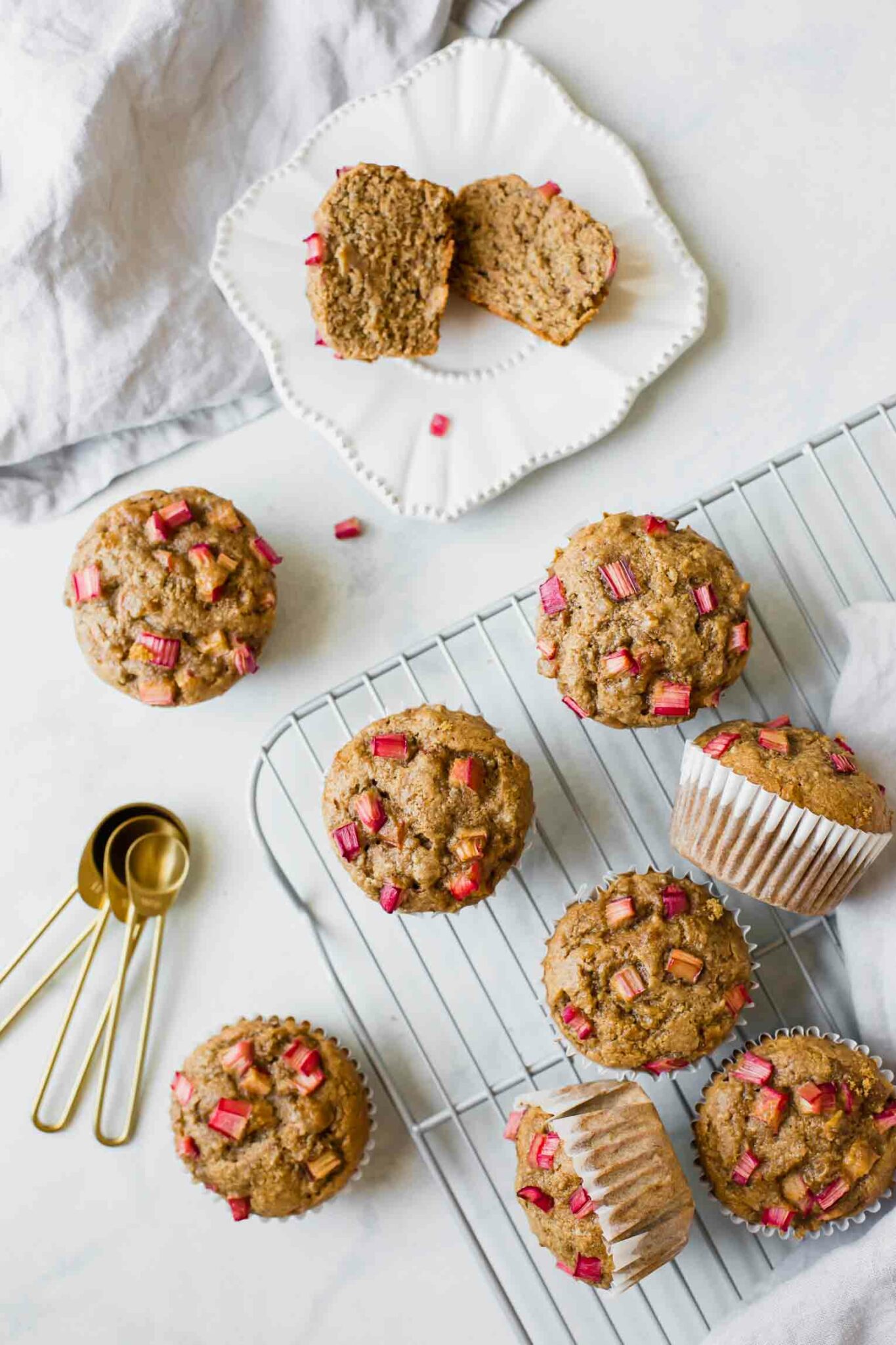 GlutenFree Healthy Rhubarb Muffins Jar Of Lemons