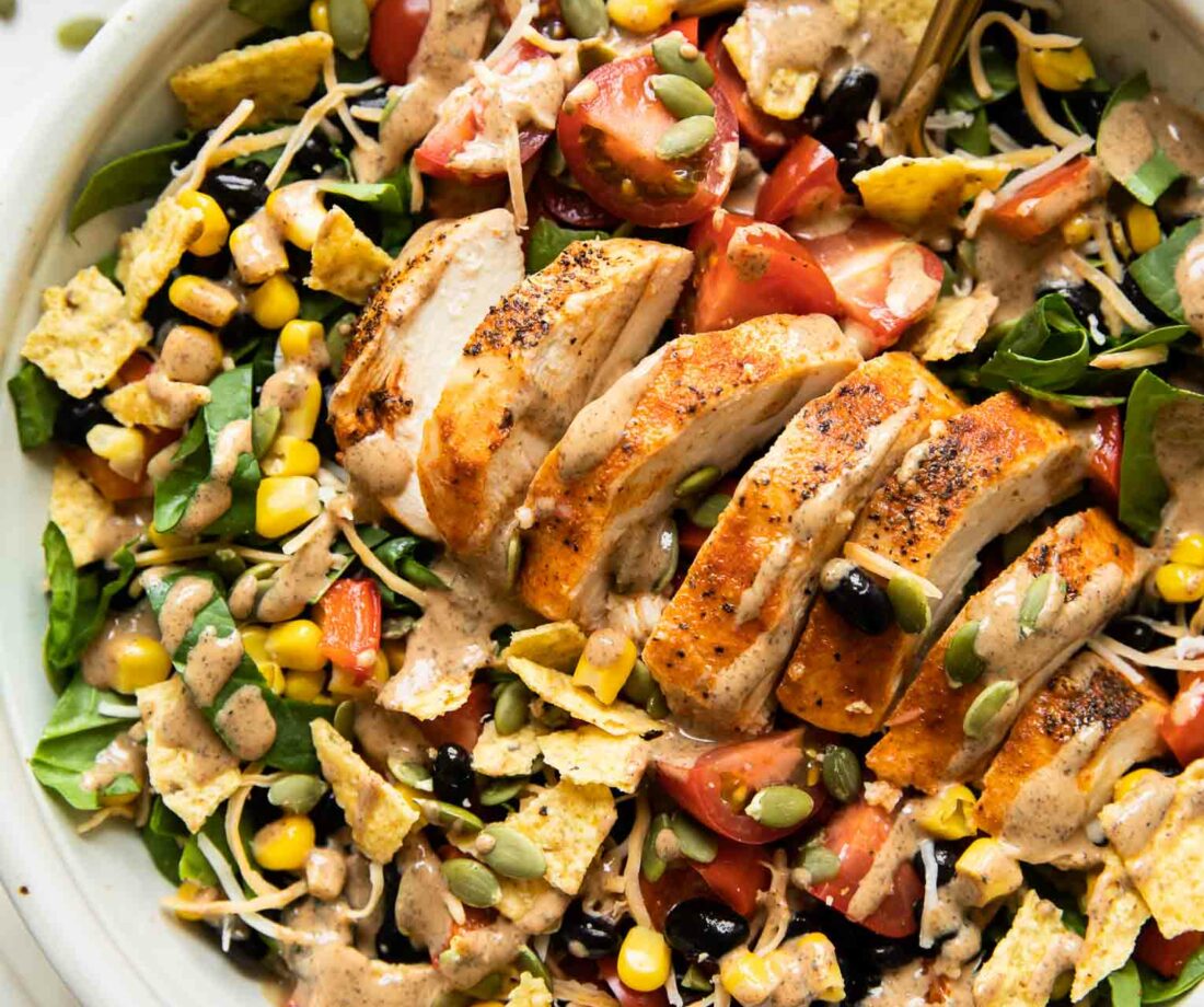 Spicy Southwest Salad Recipe (ChickFilA Copycat) Jar Of Lemons