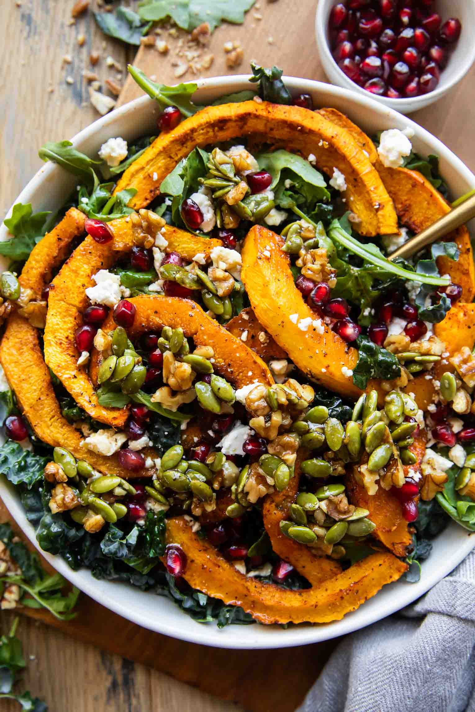 roasted pumpkin salad with orange dressing Roasted Pumpkin Salad