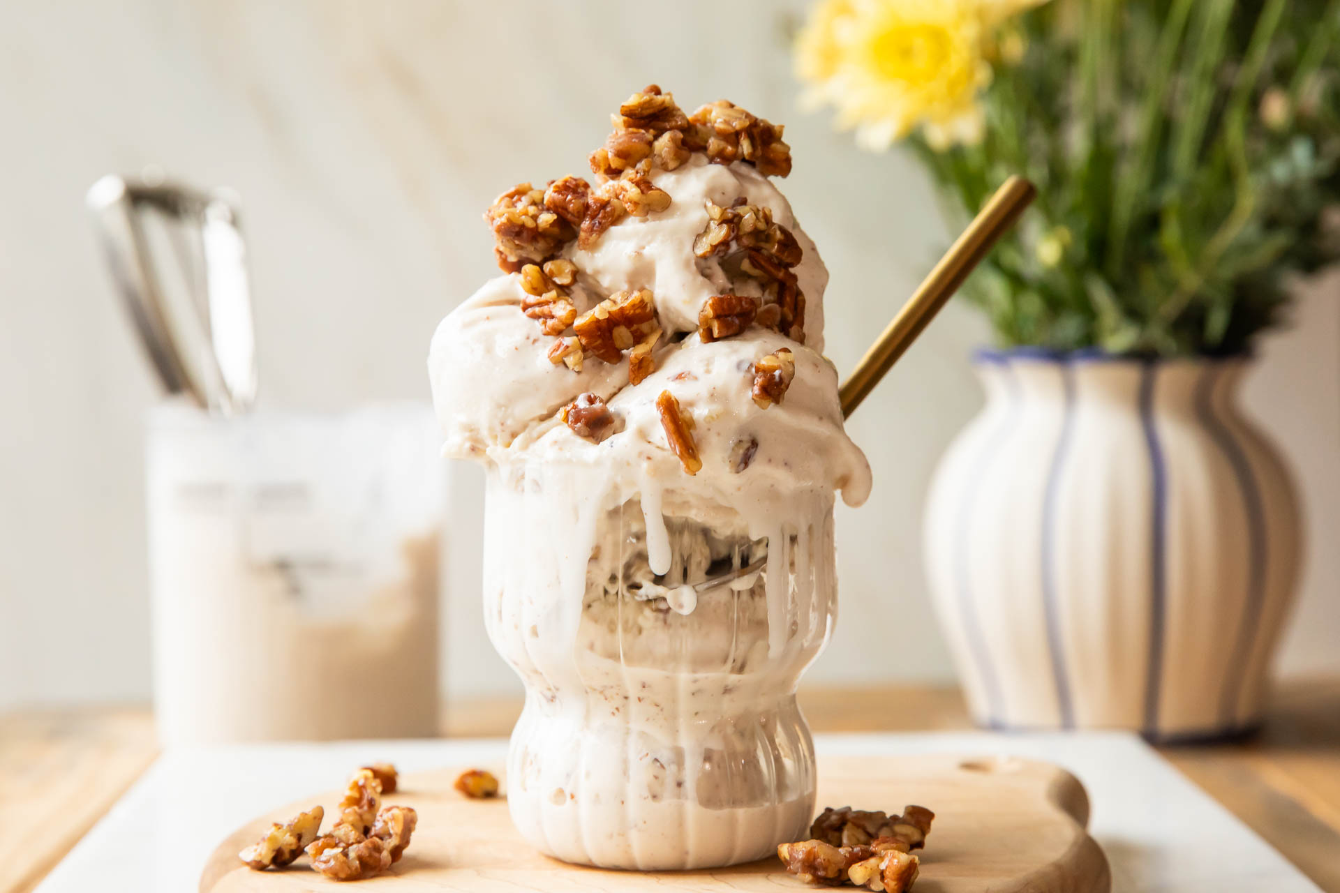 Ninja Creami Butter Pecan Ice Cream (Blender Option) - Jar Of Lemons