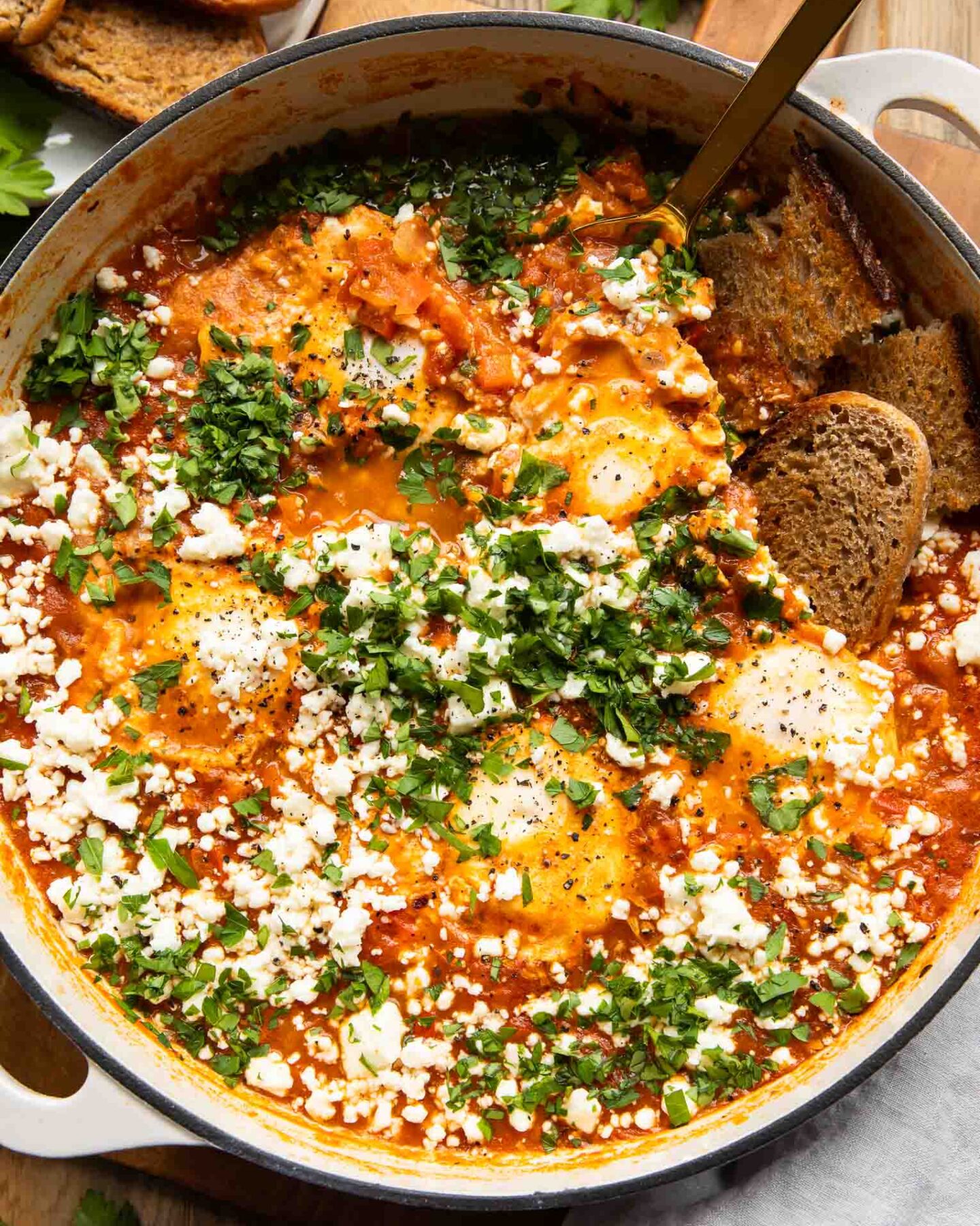 Shakshuka in a pot.