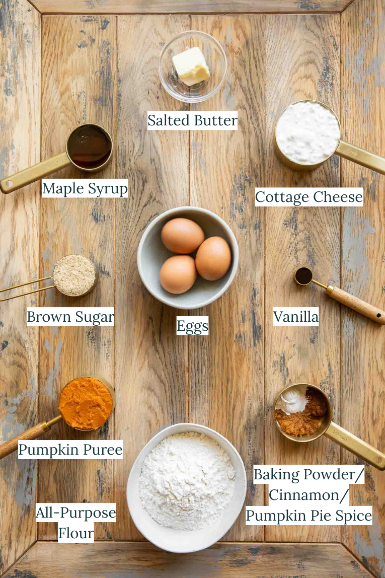 Pumpkin Cinnamon Roll Ingredients.
