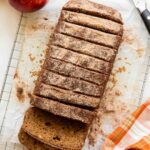 Apple Cider Loaf cut into slices.